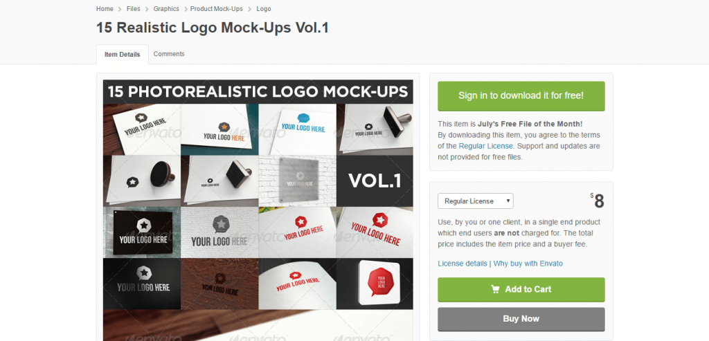 15 Realistic Logo Mock Ups Vol.1 GraphicRiver